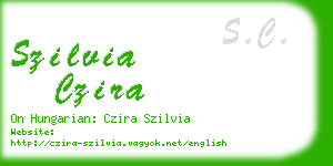 szilvia czira business card